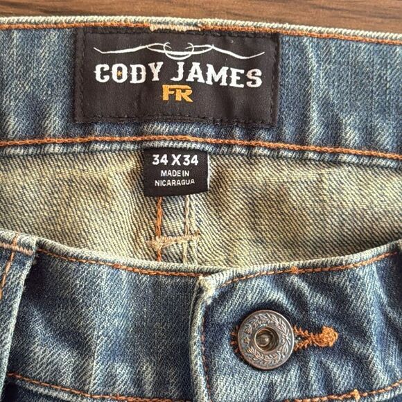 CODY JAMES MEN'S FR SLIM Boot WORK JEANS C2 - Picture 7 of 11